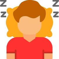 diseño de icono de vector de dormir