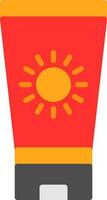 Sun block Vector Icon Design