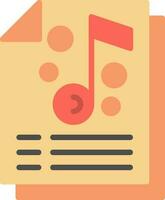 Music list Vector Icon Design