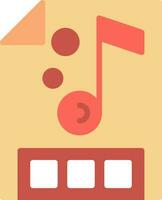 Music file Vector Icon Design