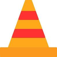 Traffic cone Vector Icon Design