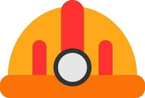 Torch helmet Vector Icon Design