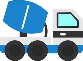 Cemment truck Vector Icon Design