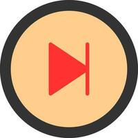 Skip Vector Icon Design