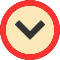 Chevron Arrow Down Vector Icon Design