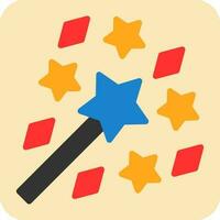 Magic Wand Vector Icon Design