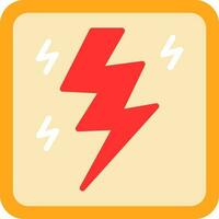 Lightning Bolt Vector Icon Design
