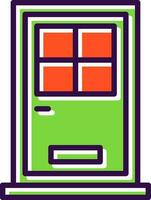 Front Door Vector Icon Design