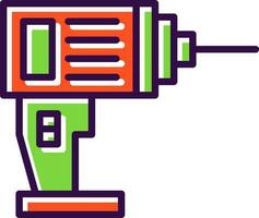 Drill Machine Vector Icon Design