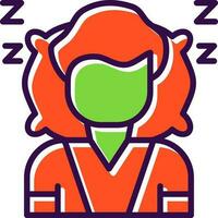 diseño de icono de vector de dormir