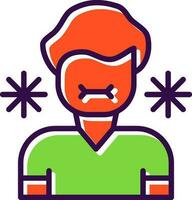 Sick Person Vector Icon Design