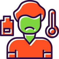 Sick boy Vector Icon Design