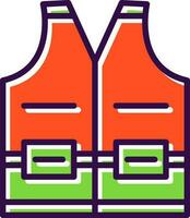 High visibility vest Vector Icon Design