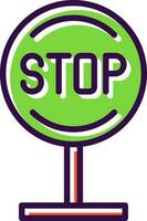 Stop Vector Icon Design