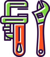 Pipe wrench Vector Icon Design