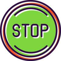 Stop Vector Icon Design