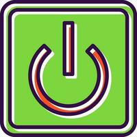 Power Button Off Vector Icon Design