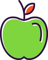 Apple fruit Vector Icon Design