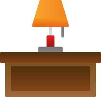 Desk Lamp Vector Icon Design