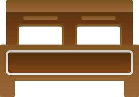 Double Bed Vector Icon Design