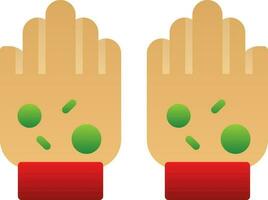 Dirty hands Vector Icon Design