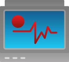 diseño de icono de vector de monitor de ecg