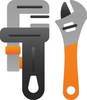 Pipe wrench Vector Icon Design