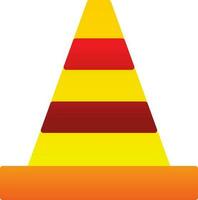 Traffic cone Vector Icon Design