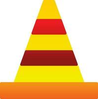 Traffic cone Vector Icon Design