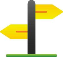 Direction sign Vector Icon Design