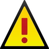 Warning Vector Icon Design