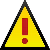 Warning Vector Icon Design