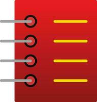 diseño de icono de vector de cuaderno