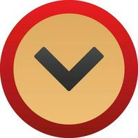 Chevron Arrow Down Vector Icon Design
