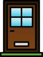 Front Door Vector Icon Design
