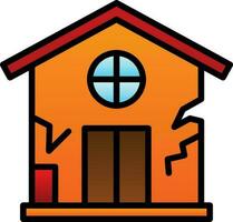 Damage House Vector Icon Design