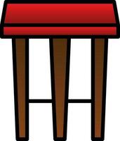 Stool Vector Icon Design