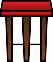 Stool Vector Icon Design