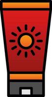 Sun block Vector Icon Design