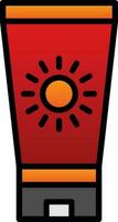 Sun block Vector Icon Design