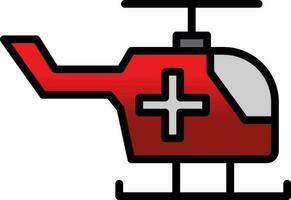 Air ambulance Vector Icon Design