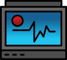 Ecg monitor Vector Icon Design