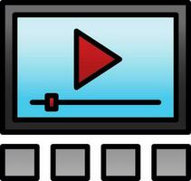 Video player Vector Icon Design