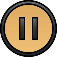 Pause Vector Icon Design