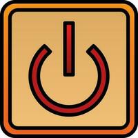 Power Button Off Vector Icon Design