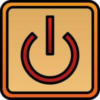 Power Button Off Vector Icon Design