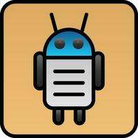 androide personaje vector icono diseño