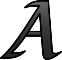 Letter A Vector Icon Design