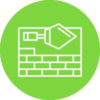 Brick Plastering Vector Icon Design