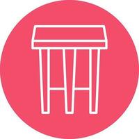 Stool Vector Icon Design